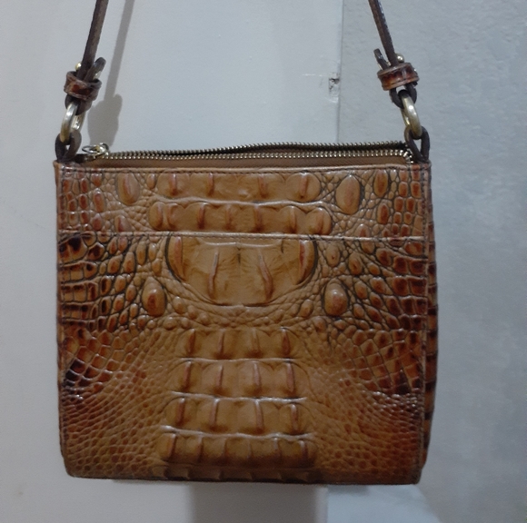 Brahmin Crocodile Embossed Crossbody Handbag - Picture 2 of 6